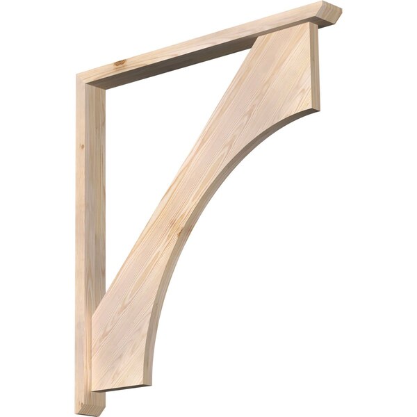 Ekena Millwork Westlake Slat Smooth Bracket w/ Offset Brace, Douglas Fir, 3 1/2"W x 36"D x 40"H BKT0402X36X40WTL06SDF - main